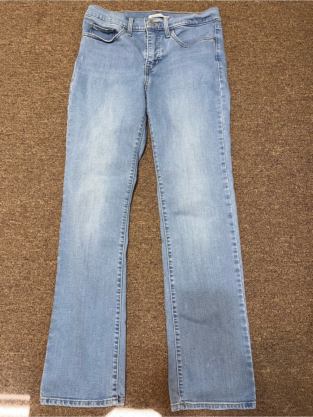 Levi's 314 shaping straight  Jeans 28x30 light blue wash jeans soft